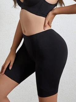 Women's Shapewear With Hip Pads Pure Color Sport Casual Comfort Home Daily Gyms Nylon Breathable Summer Spring Black Beige -Ladies Pajamas Store affpxw1696837254868
