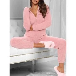 Women's Pajamas Jumpsuit Star Warm Fashion Casual Home Daily Bed Polyester Breathable Hoodie Long Sleeve Pocket Fall Winter Black White 20 Women's Pajamas Jumpsuit Star Warm Fashion Casual Home Daily Bed Polyester Breathable Hoodie Long Sleeve Pocket Fall Winter Black White -Ladies Pajamas Store aijfag1692348346502