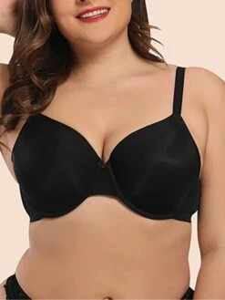 Women's Plus Size Bra Pure Color Undergarments Home Bed Cotton Breathable Straps Sleeveless Backless Summer Spring Black Beige -Ladies Pajamas Store aipsxx1694742366271