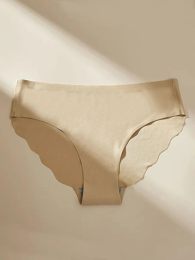 3Pcs Set Women's Panties Ice Silk Lightweight Scalloped Briefs Seamless Underwear Breathable Low Waist Underwear Female Summer Random Color 7 3Pcs Set Women's Panties Ice Silk Lightweight Scalloped Briefs Seamless Underwear Breathable Low Waist Underwear Female Summer Random Color - Image 5