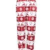 Women's Christmas Fleece Pajamas Pants Pajama Pant Leopard Elk Warm Fashion Plush Home Xmas Daily Bed Coral Fleece Coral Velvet Warm Breathable Long Pant Elastic Waist Fall Winter Red Blue -Ladies Pajamas Store anqdji1693552869546