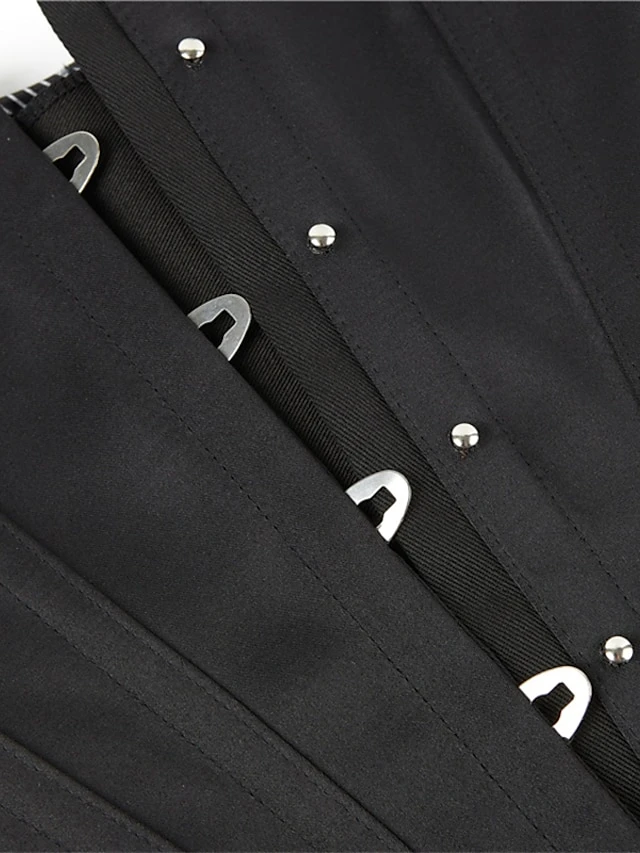 Corset Women's Corset Tops Party & Evening Club Black Blue Sexy Overbust Corset Hook & Eye Lace Up Retro Tummy Control Push Up Flower Fall Winter 9 Corset Women's Corset Tops Party & Evening Club Black Blue Sexy Overbust Corset Hook & Eye Lace Up Retro Tummy Control Push Up Flower Fall Winter - Image 7