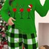 Women's Christmas Pajamas Top Snowman Comfort Soft Christmas Spandex Fall Winter Black Red -Ladies Pajamas Store awdxfy1697523620370
