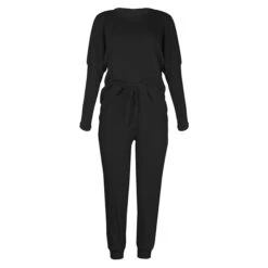 Women's Plus Size Loungewear Sets Nighty 2 Pieces Pure Color Fashion Sport Simple Home Street Daily Polyester Breathable Gift Crew Neck Long Sleeve T Shirt Tee Pant Elastic Waist Sporty Winter Fall -Ladies Pajamas Store bcdgvk1637916901397