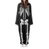Women's Pajamas Jumpsuit Skeleton Retro Gothic Punk & Gothic Halloween Carnival Polyester Breathable Hoodie Long Sleeve Fall Winter Black -Ladies Pajamas Store bhlrqu1692257118144