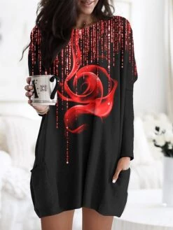 Women's Nightgown Flower Fashion Comfort Home Daily Polyester Crew Neck Long Sleeve Pocket Fall Winter White Yellow 9 Women's Nightgown Flower Fashion Comfort Home Daily Polyester Crew Neck Long Sleeve Pocket Fall Winter White Yellow -Ladies Pajamas Store bipskk1693899654454