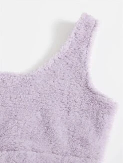 Women's Solid Plush Tank Top And Pants Lounge Sets Casual Comfort Soft Home Street Daily Polyester Breathable Elastic Waist Fall Winter Black White -Ladies Pajamas Store blsimw1688541591162