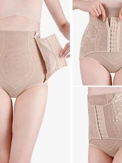 Women's Plus Size Shapewear Waist Trainer Body Shaper Flower Sport Casual Daily Going Out Polyester Breathable Summer Spring Black Khaki -Ladies Pajamas Store bncsrg1681880791169