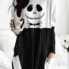 Women's Loungewear Cartoon Ghost Costume Party Funny Party Halloween Street Polyester Crew Neck Long Sleeve Pullover Fall Winter Black Orange
