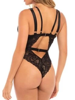 Women's Sexy Lingerie Bodysuits Teddies & Bodysuits Pure Color Hot Home Spandex V Wire Backless Hole Spring Summer Black / Lace -Ladies Pajamas Store bvzmeb1650337959111