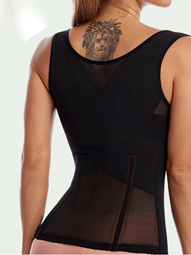 Corset Women's Waist Trainer Corsets Shapewears Office Running Gym Yoga Black Beige Sport Breathable Comfortable Hook & Eye Tummy Control Push Up Front Close Pure Color Summer Spring 4 Corset Women's Waist Trainer Corsets Shapewears Office Running Gym Yoga Black Beige Sport Breathable Comfortable Hook & Eye Tummy Control Push Up Front Close Pure Color Summer Spring - Image 2