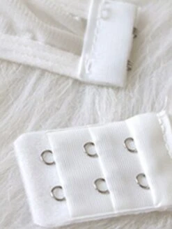 Women's Lace Bras Double Strap Sheer Bras 3/4 Cup V Neck Breathable Lace Pure Color Hook & Eye Date Valentine's Day Casual Daily Nylon Sexy 1 Set Black -Ladies Pajamas Store bxqdhm1639391451343