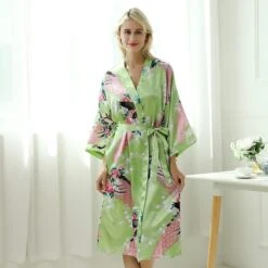 Women's Robes Gown Bathrobes Pure Color Simple Comfort Home Party Wedding Party Spandex Gift Long Sleeve Belt Included Spring Summer Navy Blue 23 Women's Robes Gown Bathrobes Pure Color Simple Comfort Home Party Wedding Party Spandex Gift Long Sleeve Belt Included Spring Summer Navy Blue -Ladies Pajamas Store byjpwg1586848856180