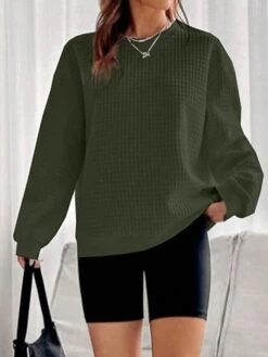 Women's Loungewear Top Pure Color Casual Comfort Soft Home Street Daily Polyester Breathable Crew Neck Long Sleeve Fall Winter Claret Black 36 Women's Loungewear Top Pure Color Casual Comfort Soft Home Street Daily Polyester Breathable Crew Neck Long Sleeve Fall Winter Claret Black -Ladies Pajamas Store cfnhro1693295706774