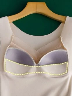 Women's Top Thermal Shirt Pure Color Warm Fashion Home Street Daily Polyester Warm Breathable Straps Sleeveless Fall Winter Black Color -Ladies Pajamas Store cohdvx1694072382677