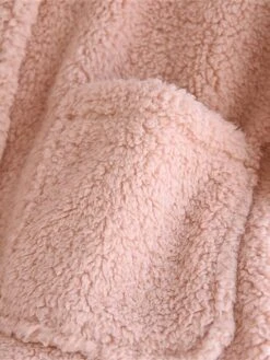 Women's Pajamas Sets Pure Color Warm Fashion Casual Home Daily Bed Flannel Warm Stand Collar Long Sleeve Pant Button Fall Winter Pink Beige -Ladies Pajamas Store coptgr1692950058923