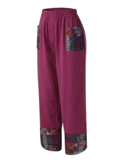 Women's Plus Size Loungewear Pants Lounge Pants Dot Flower Fashion Casual Comfort Home Daily Vacation Polyester Breathable Pocket Elastic Waist Summer Spring Black Army Green -Ladies Pajamas Store cqgafj1680598051337