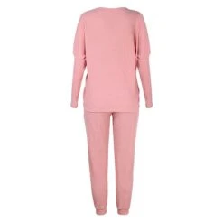 Women's Plus Size Loungewear Sets Nighty 2 Pieces Pure Color Fashion Sport Simple Home Street Daily Polyester Breathable Gift Crew Neck Long Sleeve T Shirt Tee Pant Elastic Waist Sporty Winter Fall -Ladies Pajamas Store ctpoim1637916900025