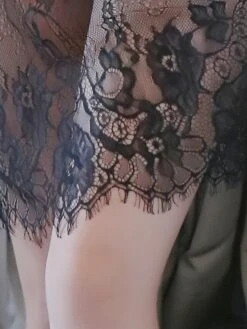 Women's Backless Hole Sexy Lingerie Nightwear Jacquard Sexy Lingerie Set Black / White One-Size -Ladies Pajamas Store cyibvt1691742385202