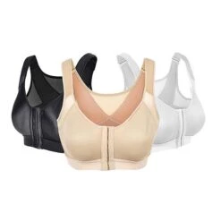 Front Closure Full Coverage Back Support Posture Corrector Bras For Women -Ladies Pajamas Store cyqude1634711782549
