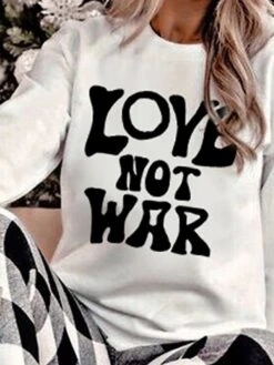 Women's Christmas Pajamas Top Letter Casual Comfort Soft Home Christmas Daily Polyester Breathable Gift Crew Neck Long Sleeve T Shirt Tee Fall Winter Black Red -Ladies Pajamas Store djpngr1697793507233