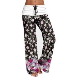 Women's Loungewear Bottom Nighty 1 PCS Butterfly Flower Fashion Comfort Sport Home Daily Polyester Gift Long Pant Pant Elastic Waist Print Spring Summer Light Pink White / Lace Up / Cute 12 Women's Loungewear Bottom Nighty 1 PCS Butterfly Flower Fashion Comfort Sport Home Daily Polyester Gift Long Pant Pant Elastic Waist Print Spring Summer Light Pink White / Lace Up / Cute -Ladies Pajamas Store dobxbv1634090606618
