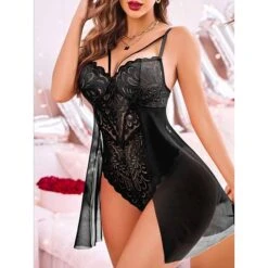 Women's Sexy Bodies Bodysuits Teddies & Bodysuits Pure Color Lovers Hot Comfort Home Bed Valentine's Day Polyester Breathable Straps Sleeveless Summer Spring Black Pink -Ladies Pajamas Store dtkqlg1688023913631