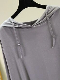 Women's Pajamas Sweatshirt Pullover Nightshirt Pure Color Fashion Simple Casual Home Daily Bed Modal Breathable Hoodie Long Sleeve Hoodie Hoodie Summer Fall Black Pink -Ladies Pajamas Store ecdupi1690277195124