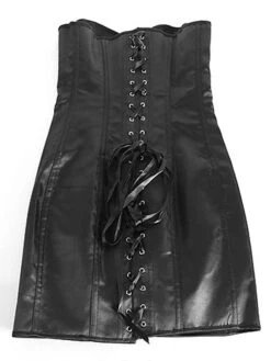 Women's Corsets Tummy Control Halloween Party & Evening Club Black Sexy Breathable Comfortable Hook & Eye Lace Up Push Up Tie Back Pure Color Fall Winter -Ladies Pajamas Store epzqqt1658227906651