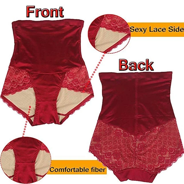 Corset Women's Control Panties Shapewears Office Running Gym Yoga Plus Size Maroon Almond Black Sport Breathable Seamed Lace Up Tummy Control Push Up Solid Color Lace Summer Spring 4 Corset Women's Control Panties Shapewears Office Running Gym Yoga Plus Size Maroon Almond Black Sport Breathable Seamed Lace Up Tummy Control Push Up Solid Color Lace Summer Spring - Image 2