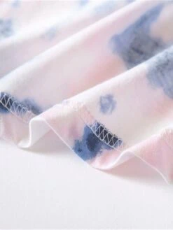 Women's Pajamas Nightgown Nightshirt Dress Tie Dye Fashion Casual Soft Home Daily Bed Cotton Breathable Crew Neck Short Sleeve Summer Spring Light Pink Pink -Ladies Pajamas Store erjeit1681464649266