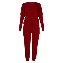 Women's Plus Size Loungewear Sets Nighty 2 Pieces Pure Color Fashion Sport Simple Home Street Daily Polyester Breathable Gift Crew Neck Long Sleeve T Shirt Tee Pant Elastic Waist Sporty Winter Fall -Ladies Pajamas Store etqkbh1637916903318
