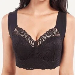 Women's Wireless Bras Full Coverage Pure Color Pull-On Closure Spandex Sexy 1PC Green Black / Bras & Bralettes / Plus Size -Ladies Pajamas Store evqikj1620367976230