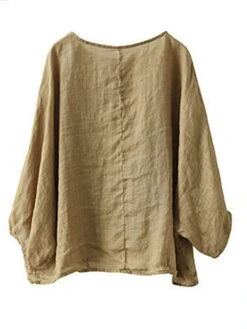 Women's Plus Size Loungewear Top Pure Color Simple Casual Comfort Home Daily Vacation Linen Breathable Crew Neck Long Sleeve Shirt Summer Spring Black Purple 19 Women's Plus Size Loungewear Top Pure Color Simple Casual Comfort Home Daily Vacation Linen Breathable Crew Neck Long Sleeve Shirt Summer Spring Black Purple -Ladies Pajamas Store eztofm1681275706894