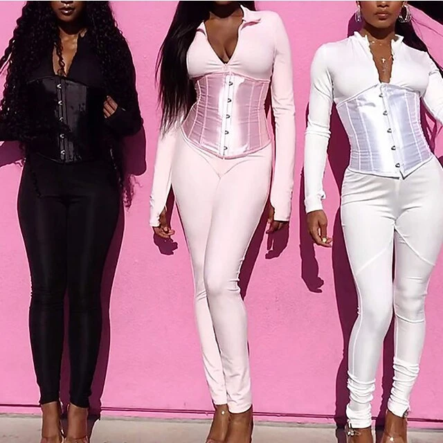 Fashion Womens Underbust Waist Training Corset Bustier Sexy Satin Vintage 22 Fashion Womens Underbust Waist Training Corset Bustier Sexy Satin Vintage - Image 20