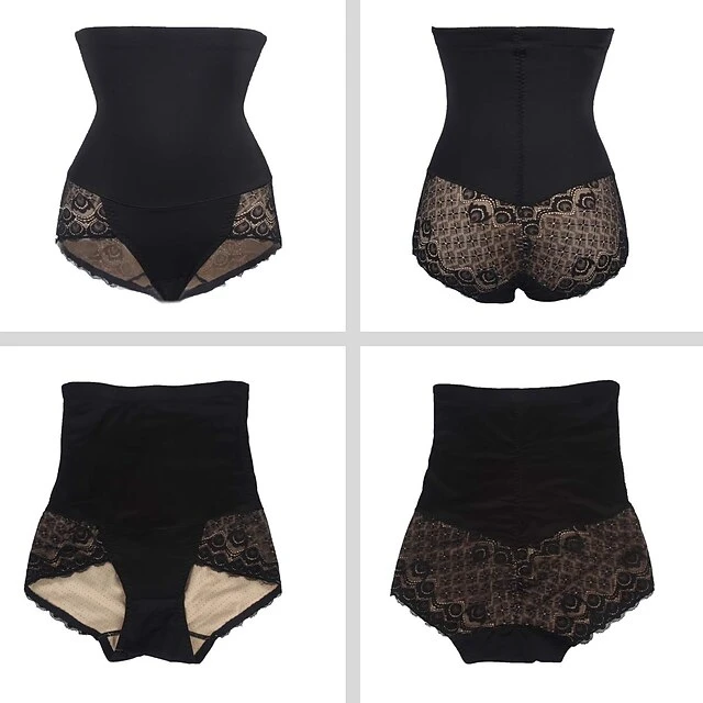 Corset Women's Control Panties Shapewears Office Running Gym Yoga Plus Size Maroon Almond Black Sport Breathable Seamed Lace Up Tummy Control Push Up Solid Color Lace Summer Spring 11 Corset Women's Control Panties Shapewears Office Running Gym Yoga Plus Size Maroon Almond Black Sport Breathable Seamed Lace Up Tummy Control Push Up Solid Color Lace Summer Spring - Image 9