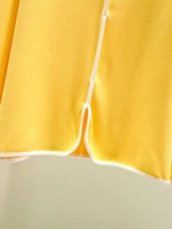 Women's Pajamas Sets Patchwork Warm Fashion Plush Home Daily Bed Cotton Warm Breathable V Wire Long Sleeve Shirt Pant Button Fall Winter Korean Fans Yellow -Ladies Pajamas Store flilnz1695281901104