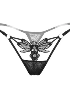 Women's Sexy Lingerie Panties 1 PCS Pure Color Undergarments Bed Valentine's Day Nylon Embroidery Hole Fall Winter White Black / Seamed / Spring / Summer / Seamed / G-strings & Thongs Panties