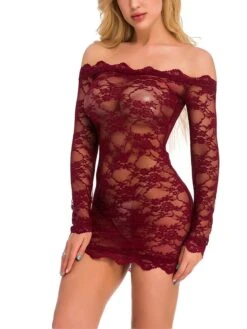 Women's Pajamas Nightgown Nightshirt Dress Pure Color Simple Casual Soft Home Bed Valentine's Day Polyester Breathable Off Shoulder Long Sleeve Summer Spring Black White 39 Women's Pajamas Nightgown Nightshirt Dress Pure Color Simple Casual Soft Home Bed Valentine's Day Polyester Breathable Off Shoulder Long Sleeve Summer Spring Black White -Ladies Pajamas Store folcuk1681810606105