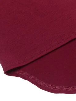 Women's Loungewear Nightgown Nightshirt Dress Patchwork Casual Comfort Sweet Home Christmas Daily Polyester Breathable V Wire Long Sleeve Dress Button Spring Summer Black Wine -Ladies Pajamas Store fqkonk1676281782158