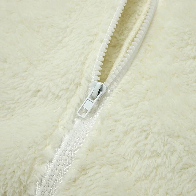 Womens Cartoon Bear Onesise Sleepwear Cute Fuzzy Warm Sherpa Fleece Hooded Romper Short Jumpsuit Playsuit 7 Womens Cartoon Bear Onesise Sleepwear Cute Fuzzy Warm Sherpa Fleece Hooded Romper Short Jumpsuit Playsuit - Image 5