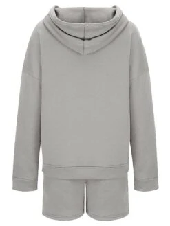 Women's Loungewear Sets Pure Color Sport Casual Comfort Home Street Daily Cotton Blend Breathable Hoodie Long Sleeve Hoodie Shorts Pocket Fall Winter Black Pink 38 Women's Loungewear Sets Pure Color Sport Casual Comfort Home Street Daily Cotton Blend Breathable Hoodie Long Sleeve Hoodie Shorts Pocket Fall Winter Black Pink -Ladies Pajamas Store gfvqiv1691478740977