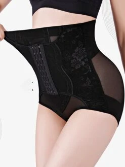 Women's Plus Size Shapewear Waist Trainer Body Shaper Flower Sport Casual Daily Going Out Polyester Breathable Summer Spring Black Khaki -Ladies Pajamas Store ghheen1681880788251