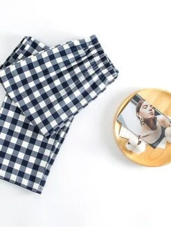 Women's Loungewear Pants Lounge Pants Grid / Plaid Simple Casual Soft Home Street Daily Cotton Breathable Long Pant Pant Elastic Waist Fall Winter Black Yellow 14 Women's Loungewear Pants Lounge Pants Grid / Plaid Simple Casual Soft Home Street Daily Cotton Breathable Long Pant Pant Elastic Waist Fall Winter Black Yellow -Ladies Pajamas Store gnxlzg1692348323503