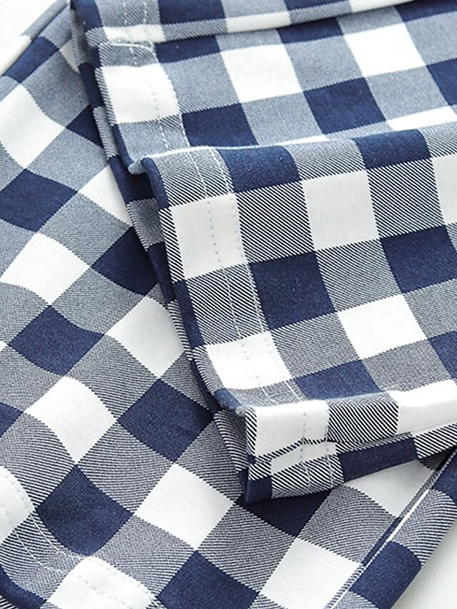 Women's Loungewear Pants Lounge Pants Grid / Plaid Simple Casual Soft Home Street Daily Cotton Breathable Long Pant Pant Elastic Waist Fall Winter Black Yellow 6 Women's Loungewear Pants Lounge Pants Grid / Plaid Simple Casual Soft Home Street Daily Cotton Breathable Long Pant Pant Elastic Waist Fall Winter Black Yellow - Image 4