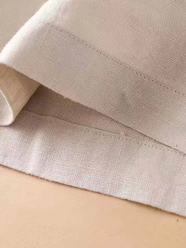 Women's Loungewear Pants Lounge Pants Pure Color Simple Casual Comfort Home Daily Vacation Cotton And Linen Breathable Button Pocket Summer Spring Black White 15 Women's Loungewear Pants Lounge Pants Pure Color Simple Casual Comfort Home Daily Vacation Cotton And Linen Breathable Button Pocket Summer Spring Black White - Image 13