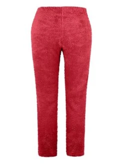 Women's Fleece Pajamas Pants Pure Color Fashion Simple Casual Street Date Airport Flannel Breathable Long Pant Elastic Waist Fall Winter Black Pink -Ladies Pajamas Store gwiwpo1691392656541