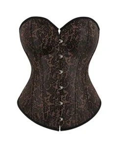 Women's Corsets Waist Trainer Body Shaper Flower Fashion Retro Costume Party Daily Masquerade Vacation Polyester Breathable Bandeau Summer Spring Brown