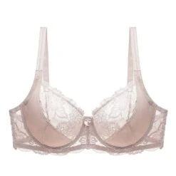 Female Luxury Lace Plus Size Gathered Bra Solid Color Push Up Fashion Sexy Thin Breathable Bra -Ladies Pajamas Store hhadkc1614914731449