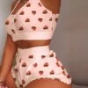 Women's Pajamas Sets Nighty Pjs 2 Pieces Fruit Lip Hot Soft Sweet Valentine's Day Gyms Polyester Crew Neck Crop Top Shorts Spring Summer Pink White / Sexy 2 Women's Pajamas Sets Nighty Pjs 2 Pieces Fruit Lip Hot Soft Sweet Valentine's Day Gyms Polyester Crew Neck Crop Top Shorts Spring Summer Pink White / Sexy -Ladies Pajamas Store hhxmzd1656644468804